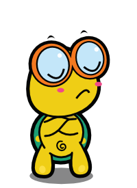 image of a diappointed cartoon turtle